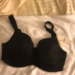 Black, smooth Balconette   bra from Lane Bryant